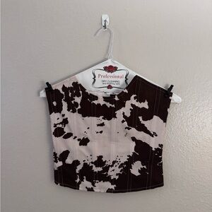 Miaou Brown and Black Cowgirl Corset